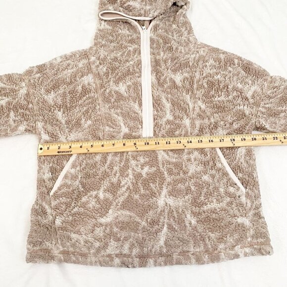 Prana women's polar escape half zip teddy fuzzy cozy warm long‎ sleeve pullover - Picture 10 of 11